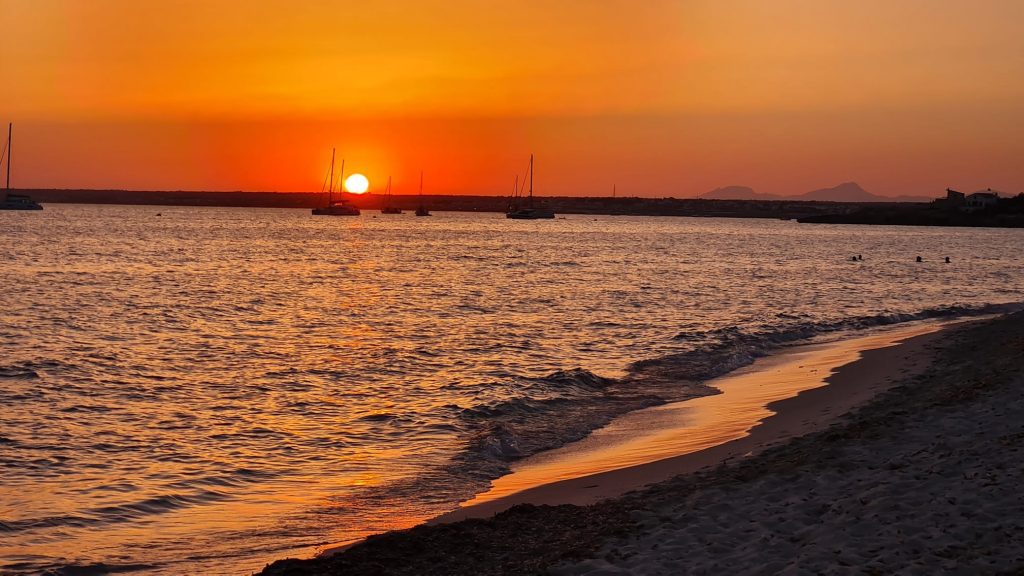 sunset at sa Foradada Mallorca