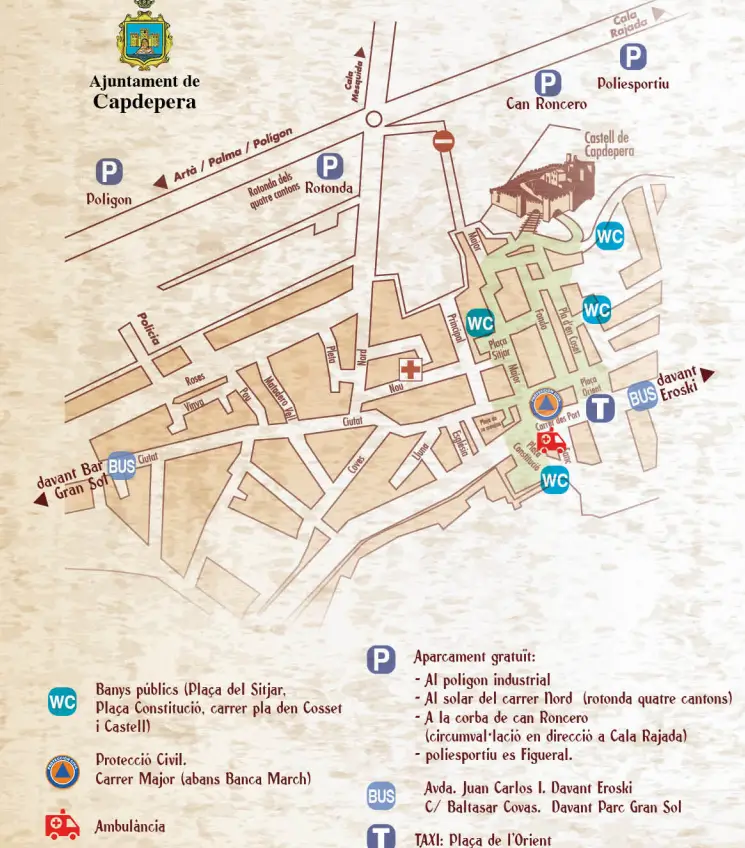 mapa mercado medieval capdepera 2025