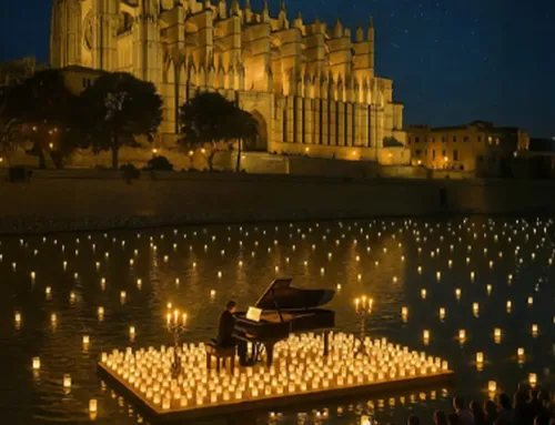 A piano and 2,031 candles in Palma: a magical night in Parc de la Mar