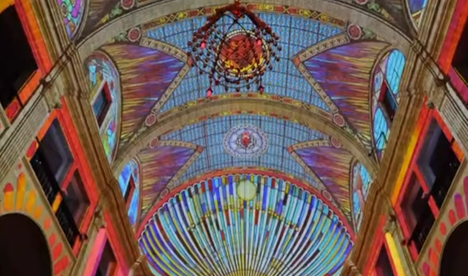 espectaculo luz iglesia sagrats cor palma